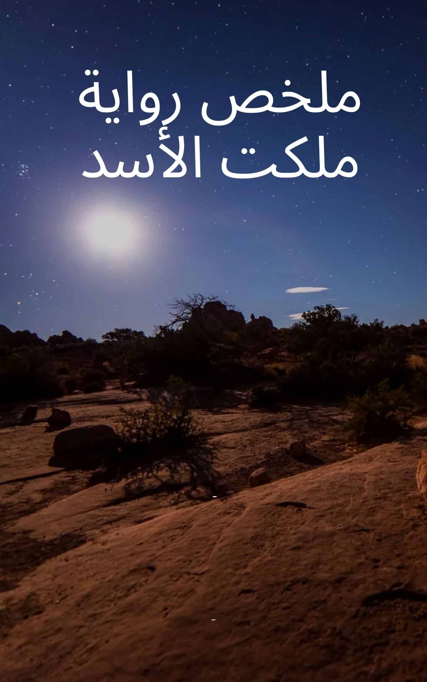 ملخص رواية ملكت الأسد