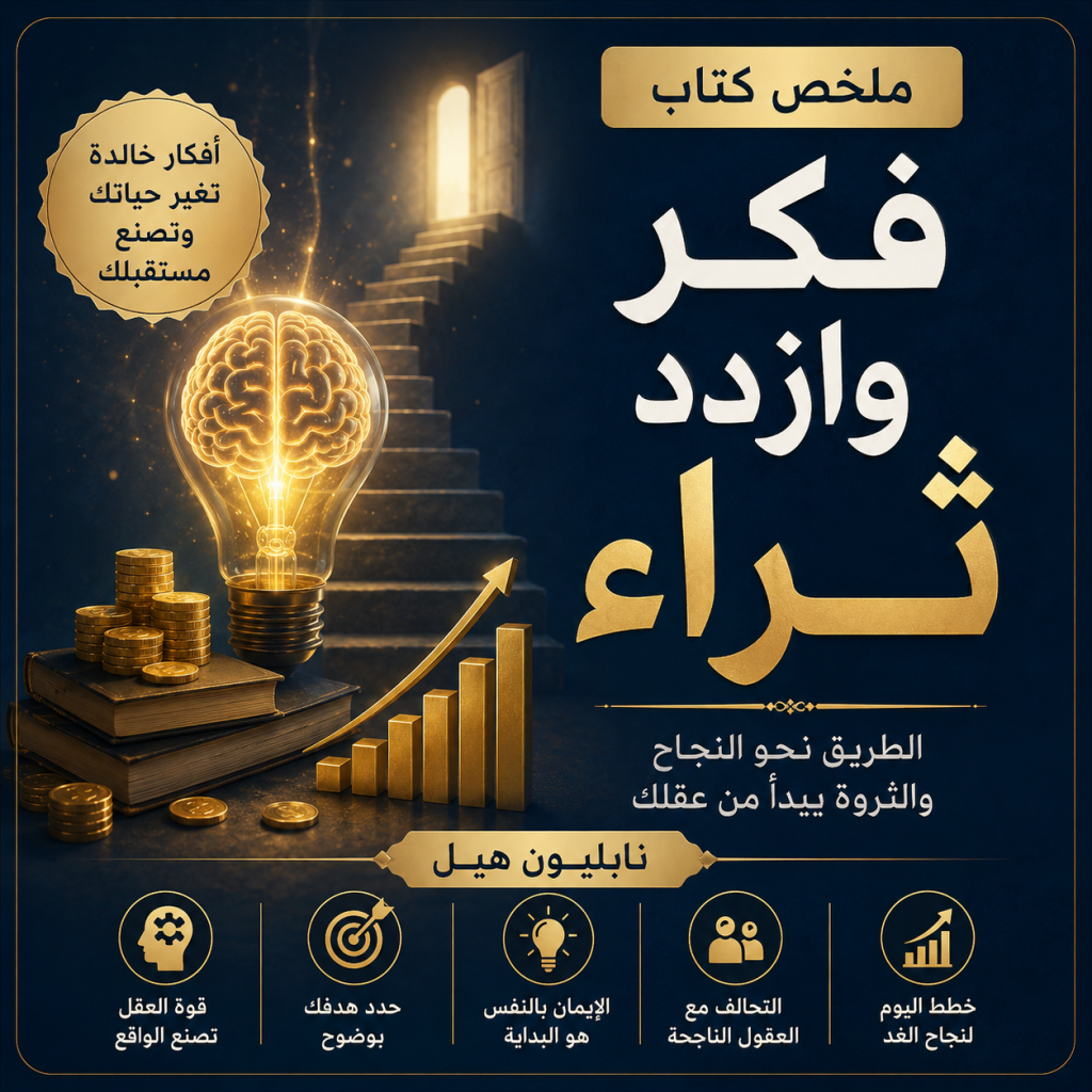 ملخص كتاب فكر وازدد ثراء